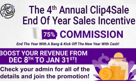 The 4th Annual End of Year 75% Commission Sales Incentive is LIVE!