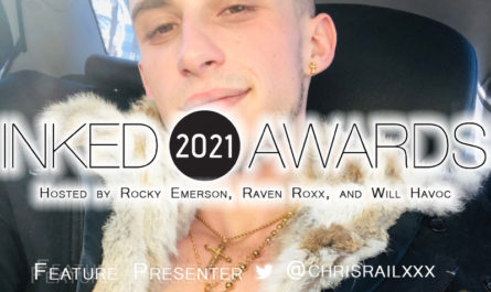 AVN Best Man Newcomer Nominee @chrisrailxxx Presenting at 2021 @InkedAwards! @InkedAngels #2021InkedAwards